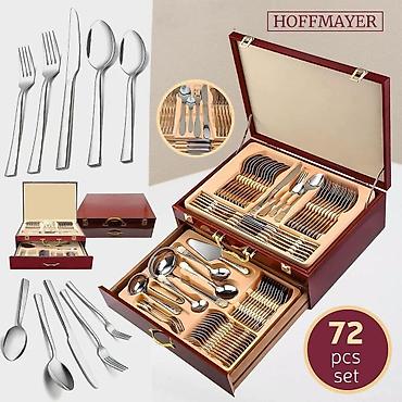 komplet serpi metalac: HOFFMAYER S.G. set escajga – 72 dela za 12 osoba - Materijal — 4