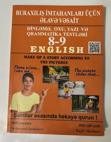 Kitablar, jurnallar, CD, DVD: English 8-9 dinləmə,oxu,yazın və qrammatika testləri(Raqif Mərdanov)