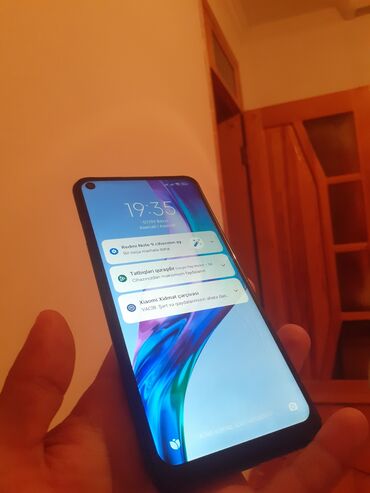islenmis telfonlar: Redmi Note 9S, 64 ГБ, цвет - Голубой, Отпечаток пальца, Две SIM карты