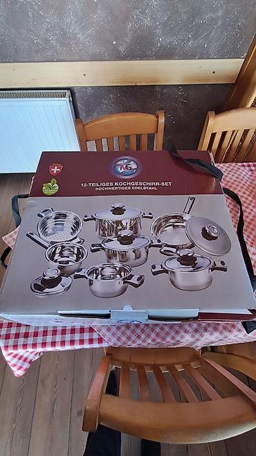 home decor ruma: MG 12-delni set posuđa – visokokvalitetni nerđajući čelik Komplet — 1
