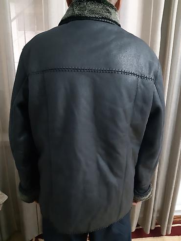 white coat: Дублёнка мужская. Классика. Мех искусственный. Размер 4XL (52-54) — 2
