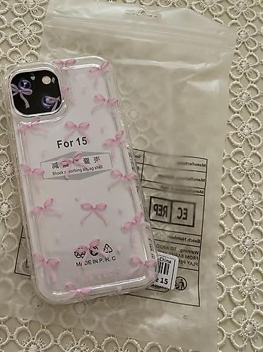 electronics iphone: Məhsul: iPhone 15/15 Pro üçün dekorativ telefon qabları - Modellər — 3
