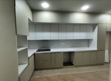 Sifarişlə mətbəx mebeli: Sifarişlə mətbəx dəsti, Özü çəkən petlələr, MDF, Kredit yoxdur, Pulsuz çatdırılma — 21