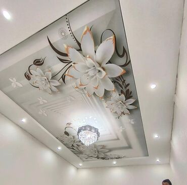 Натяжной потолок: Натяжной потолок Глянцевое, Матовое, 3D потолки Гарантия, Бесплатная консультация, Бесплатный замер — 11
