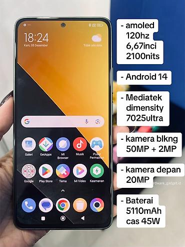iki: Poco M7 Pro 5G, 256 GB, rəng - Yaşıl, Sənədlərlə — 2