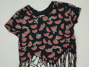 czarne t shirty damskie: Top Cropp, S (EU 36), condition - Good