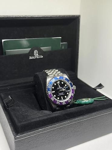 3d saat: BAPEX “A Bathing Ape” qol saatı – GMT üslubunda Rolex, Rolex saat — 5
