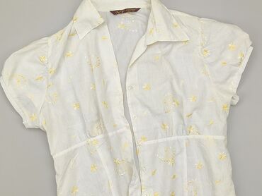 białe dzianinowe spodnie: Blouse, 2XL (EU 44), condition - Good