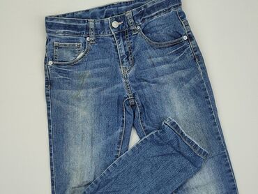 czarne jeansy z dziurami: Jeans, 12 years, 146/152, condition - Good