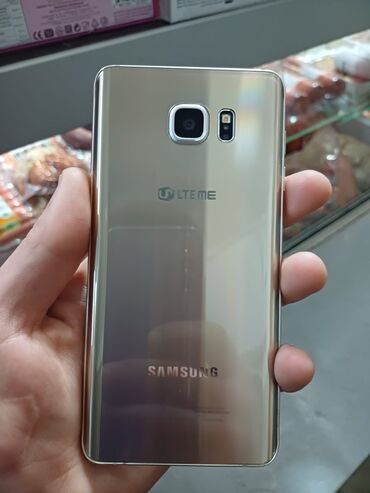 Mobil telefonlar: Samsung Galaxy Note 5, 128 GB, rəng - Qızılı, Sensor, Barmaq izi