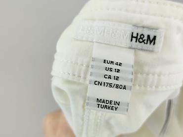 spodnie od h: H&M, Spodnie materiałowe damskie, rozmiar L — 4