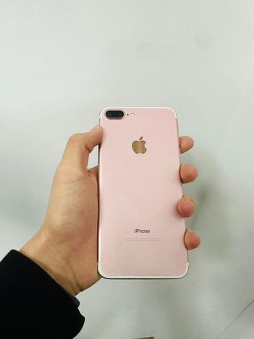 цена айфон 7 в бишкеке: IPhone 7 Plus, 128 ГБ, Розовый, Защитное стекло, Чехол, 98 %
