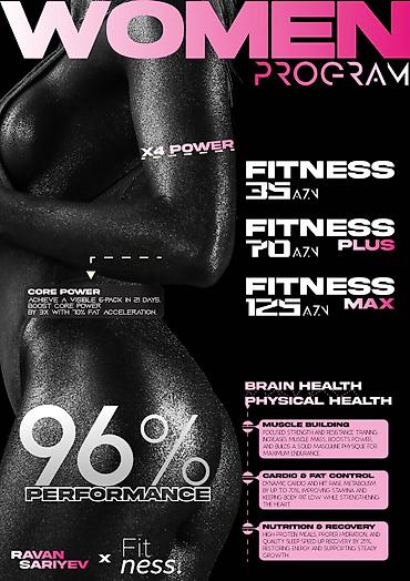 Услуги: Fitness Program – Kişilər və Qadınlar üçün - 3 səviyyə: Fitness 35 — 2
