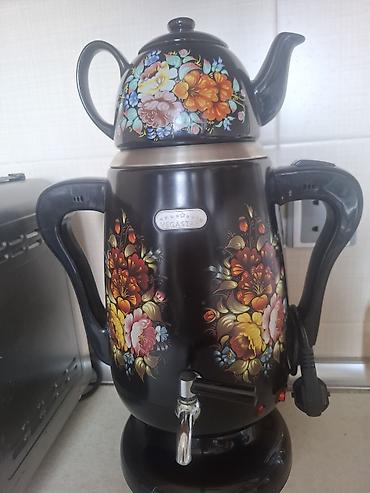 Samovarlar: Elektrik samovar-çaydan dəsti – Vegastar - Rəng: qara, üzərində — 2