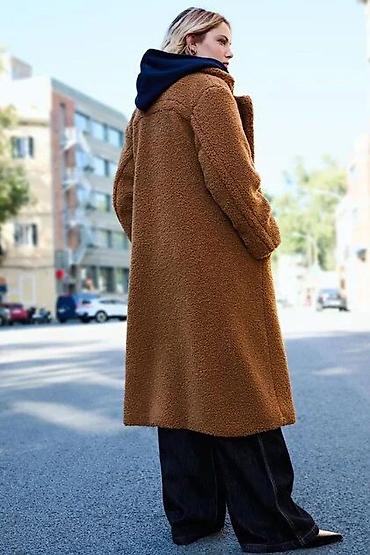 don ikisi bir yerdə: Palto, Bershka, S, rəng - Qəhvəyi — 2