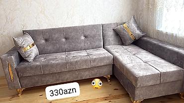 Mebel dəsti – künc divan və yemək masası dəstləri Künc divan: - L