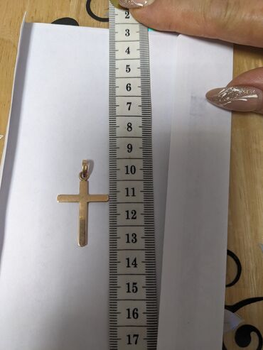 Религиозные украшения: Крестик 585 проба высота 3,5 см. вес 3,02 гр