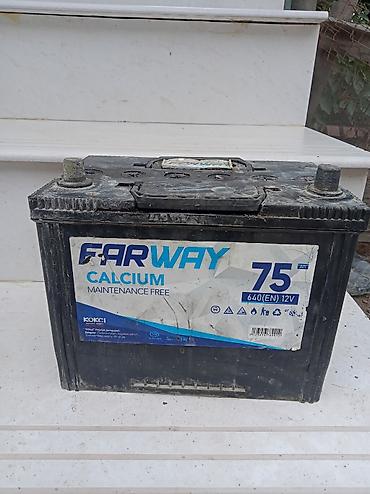 avtomobil boyalari satisi: FARWAY Calcium avtomobil akkumulyatoru - Tutum: 75 Ah - Gərginlik — 1