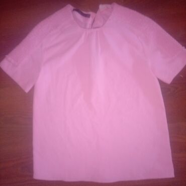 Košulje, bluze i tunike: Zara, S (EU 36), Pamuk, Jednobojni, bоја - Roze