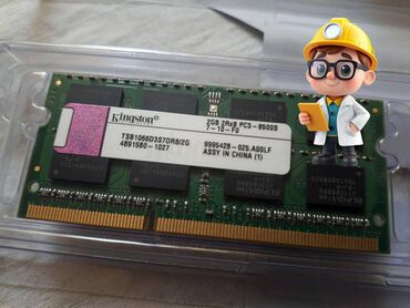 Prosessorlar: Operativ yaddaş (RAM) Kingston, 4 GB, < 1333 Mhz, DDR3, Noutbuk üçün, İşlənmiş