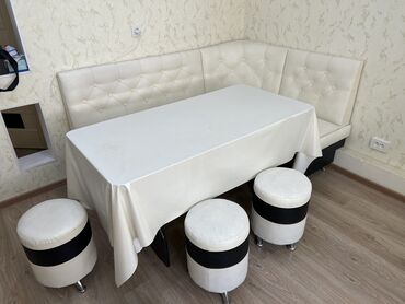 Кухонные гарнитуры: Кухонный гарнитур, Б/у, цвет - Белый, Самовывоз