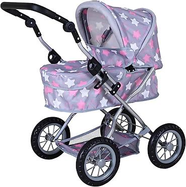 sandale mou: Kolica First Star grey pink – realistična kolica za lutke Šifra — 1