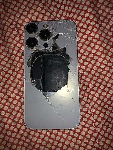 IPhone 15 Pro, Б/у, 128 ГБ, Серебристый, 100 %