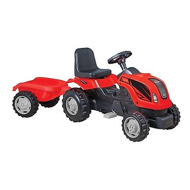 bager igracka za decu: Dečiji traktor na pedale sa prikolicom – ružičasti - Traktor na — 4