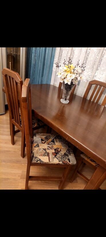 детские альбомы для фотографий: Для гостиной, Б/у, Нераскладной, Прямоугольный стол, 6 стульев