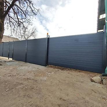 Откатные ворота: Откатные ворота под ключ - Тип: консольные откатные ворота с калиткой — 13