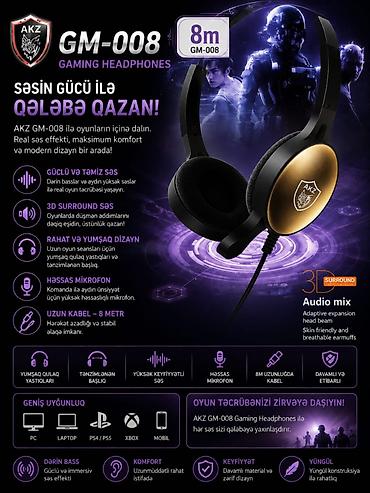 gaming qulaqcıq: Yeni Simli Qulaqcıqlar, Akg, rəng - Qara — 1