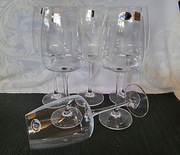 Čaše: Case nove za vino,Bohemija kristal. Case za vino,tanji — 4