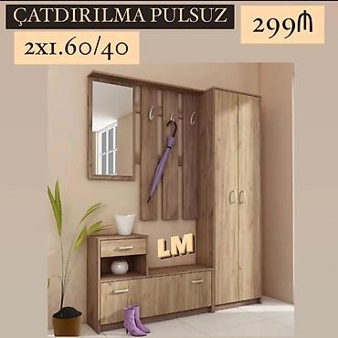 dehliz dolabi satilir: Dəhliz üçün çoxfunksiyalı mebel dəsti - Qiymət: 299₼ - Ölçü — 1