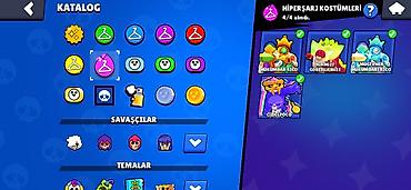 lada oluxana: Brawl Stars oyun hesabı - Kupa yolu: 55 970 - Rütbə: II (ekranda — 7