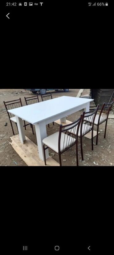 Masa və oturacaq dəstləri: Mətbəx üçün, Yeni, Açılan, Dördbucaq masa, 4 stul -da lalafo.az — 29 Masa və oturacaq dəstləri: Mətbəx üçün, Yeni, Açılan, Dördbucaq masa, 4 stul — 29