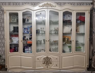 шкаф в зал: Шкаф для одежды, Б/у, Прямой, МДФ