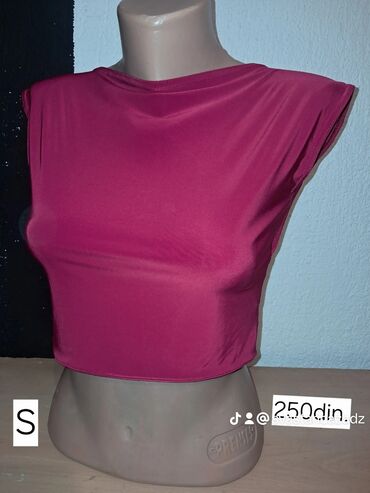 Majice kratkih rukava: Zara, S (EU 36), Saten, bоја - Šareno — 12