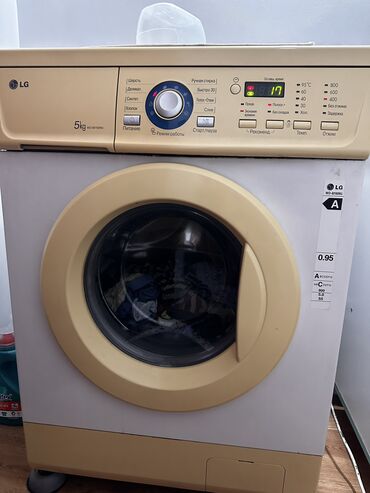 продам стиральную машинку: Кир жуучу машина LG, Колдонулган, Автомат, 5 кг чейин, Толук өлчөм