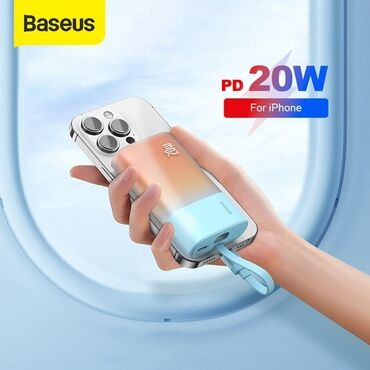 телефон сенсерный: Baseus Popsicle Power bank (Повербанк) 20 Вт, 5200 мАч Type-C /