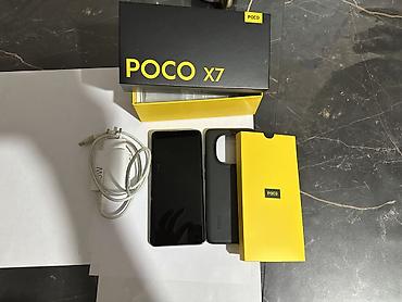 Poco: Poco X7, Б/у, 256 ГБ, цвет - Голубой, 2 SIM — 1