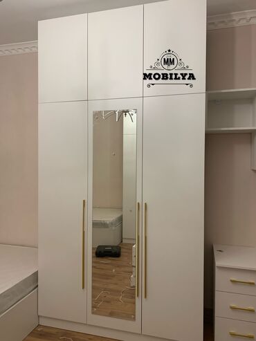 Yataq otağı dəstləri: Təknəfərlik çarpayı, 2 tumba, Dolab, Komod, Azərbaycan, Yeni — 4