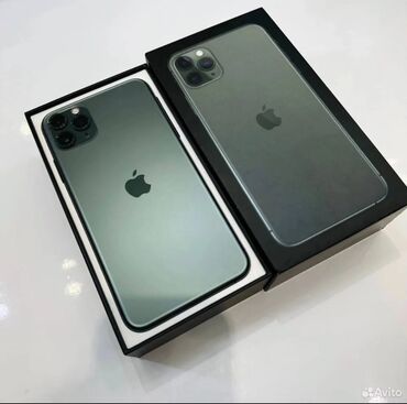 зелёный телефон: IPhone 11 Pro, Новый, 256 ГБ, Синий, Зарядное устройство, Кабель, Коробка, 79 %