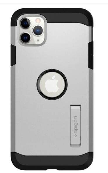 чехол для телефона айфон 5: Ударопрочный чехол SPIGEN для iPhone 11 Pro - Tough Armor - Черный -