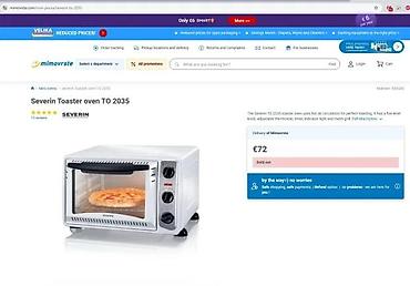 Rerne: Severin TO 2035 mini rerna/toster rerna - Kompaktna električna rerna — 4