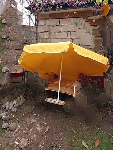 Bağ çətirləri: Ünvan Lənkəran şəhər Bağ/çimərlik çətiri – sarı rəng - Geniş səthli — 2