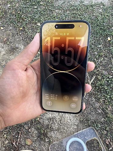 IPhone 14 Pro, Б/у, 256 ГБ, Черный, Чехол