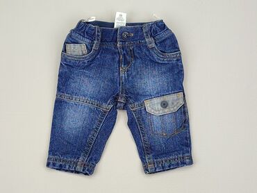 boys jeans: Spodnie jeansowe, C&A, 0-3 m, stan - Dobry
