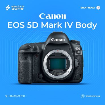 Fotokameralar: Canon EOS 5D Mark IV - Yaponiya istehsalı olan peşəkar dərəcəli 30,4