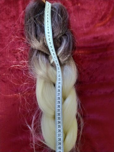 Perike i klipse: Prodajem pletenicu - rep prirodna kosa,ombre boja. rep je dugačak 60 — 5
