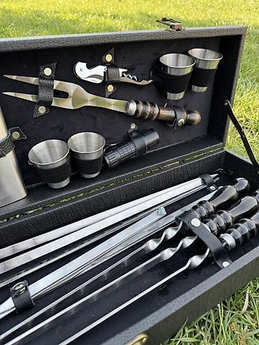 Шашлычные наборы: 🔥 Настоящий мужской набор для шашлыка в кейсе! 🔥 Когда дело доходит — 5